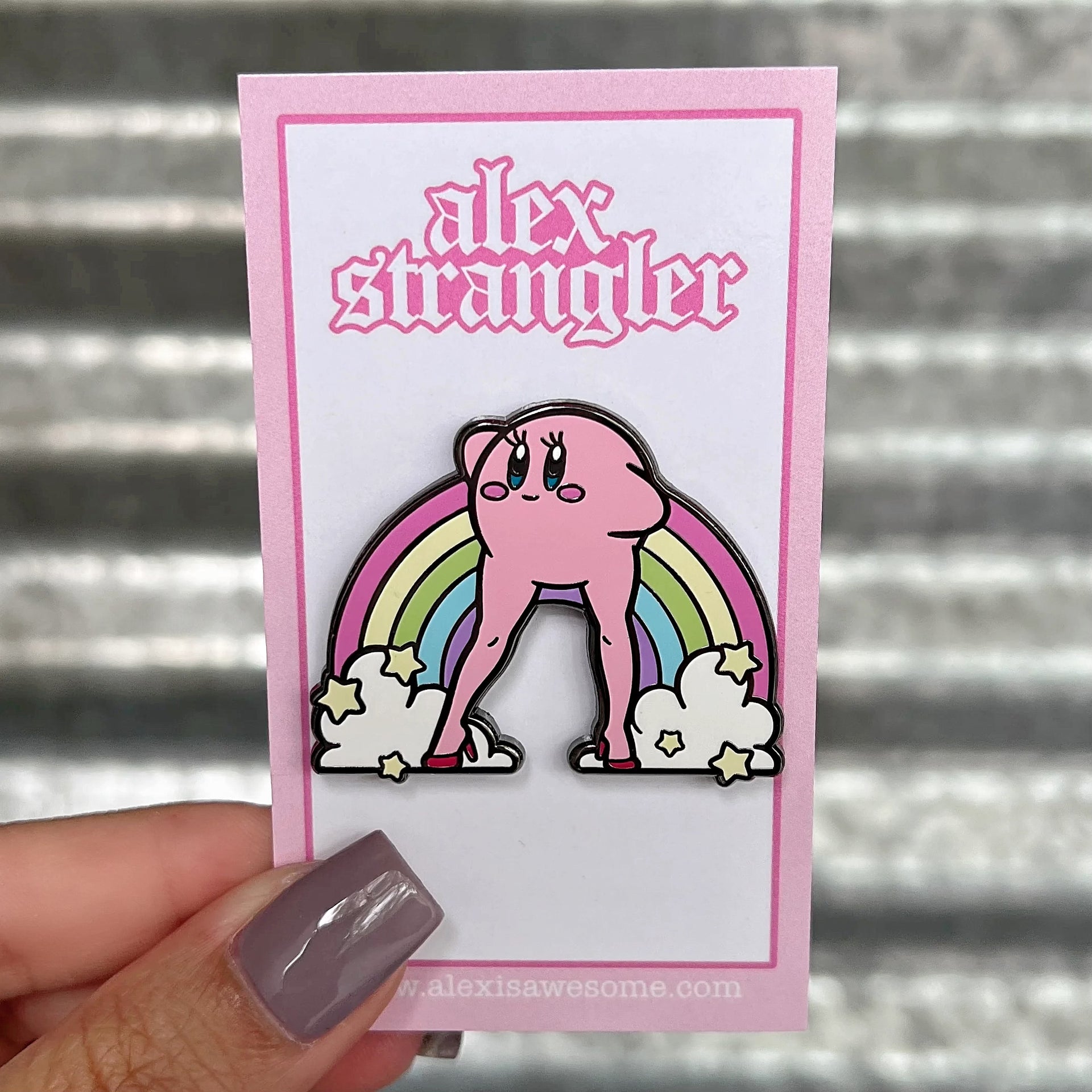 AlexStrangler Kuromi - Enamel Pin Pink/Purple