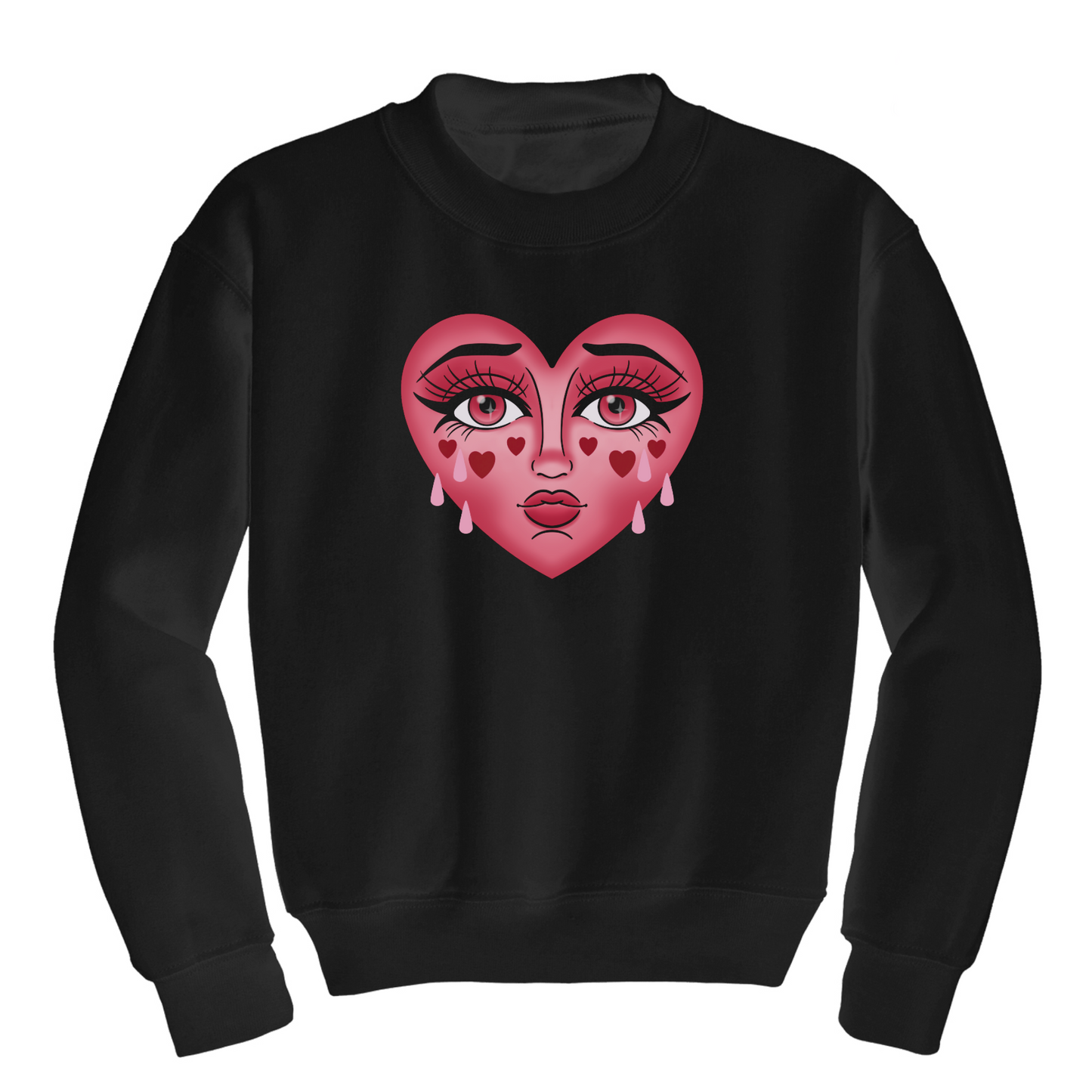 Crying Heart - Men's/Unisex Crewneck Sweatshirt