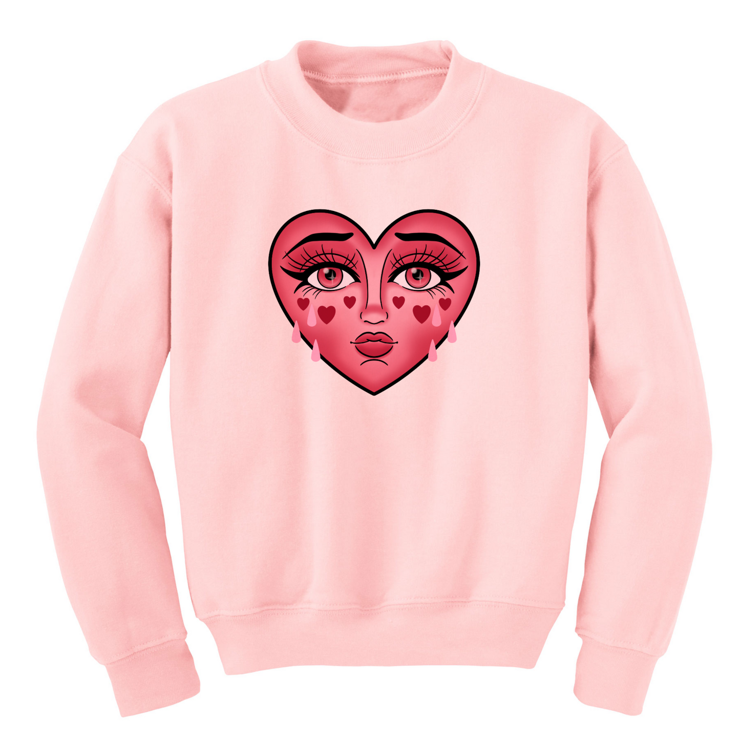 Crying Heart - Men's/Unisex Crewneck Sweatshirt