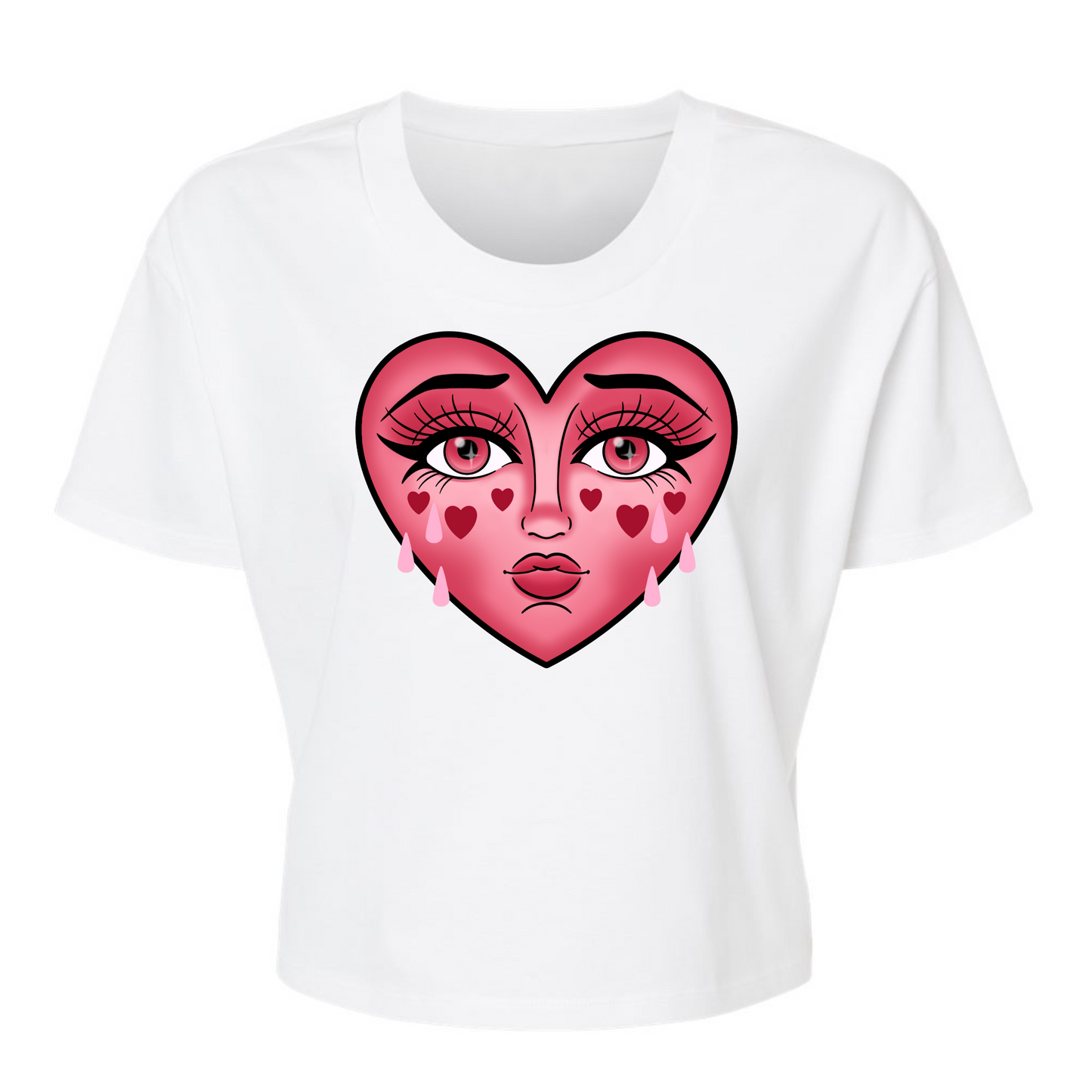 Crying Heart - Alternative Women's Crop Tee *NEW STYLE*