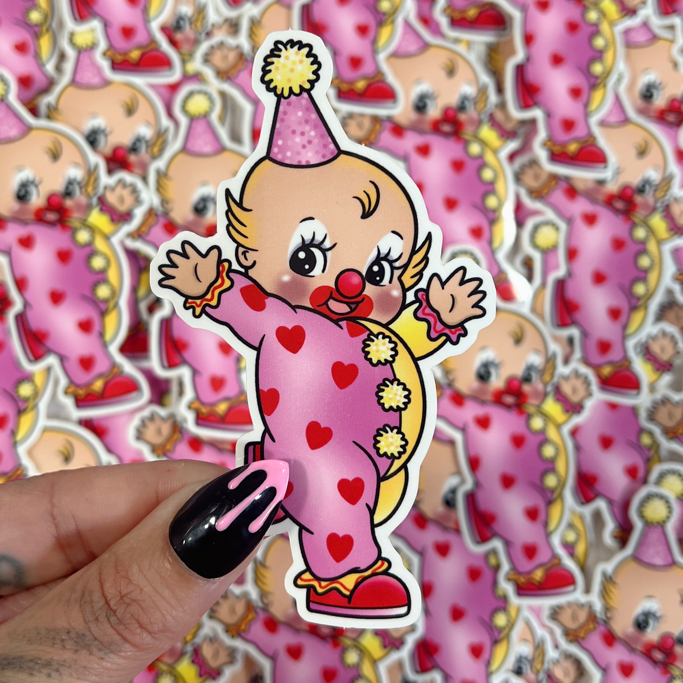 Kewpie Clown - Sticker