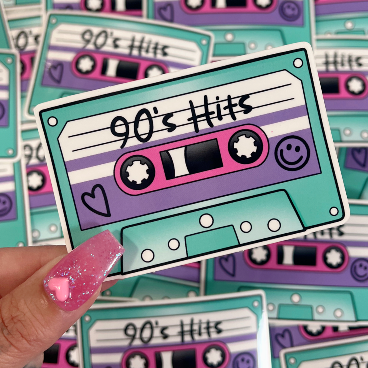 90's Hits Cassette - Sticker