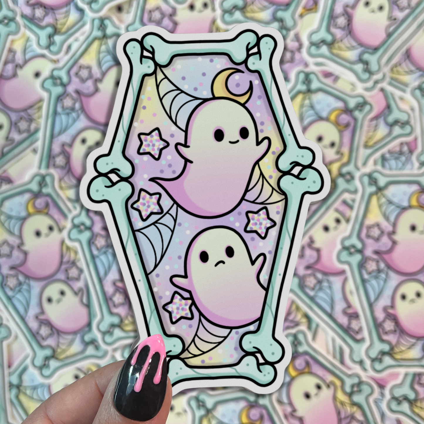 Spoopy Coffin - Sticker